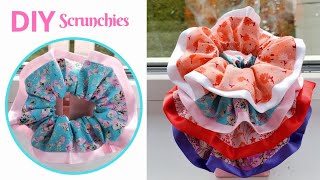 DIY Scrunchies Easy Tutorial  How to Make a Scrunchie [upl. by Ecirtael]