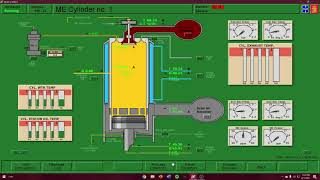 PREPARING MAIN ENGINE USING KONGSBERG SIMULATOR  READY FOR START INITIAL CONDITION [upl. by Becht475]