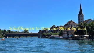 High Rhine Boat Tour between Schaffhausen and Stein am Rhein [upl. by Ferro635]