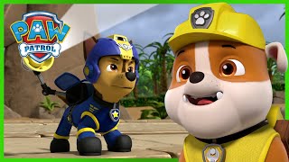 Over 1 Hour of Chase and Rubble Rescue Episodes  PAW Patrol  Cartoons for Kids Compilation [upl. by Nemraciram]