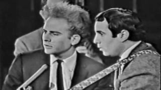 Simon amp Garfunkel  A Most Peculiar Man Live Canadian TV 1966 [upl. by Ahsuas]