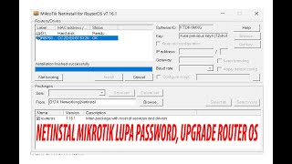 Installasi OS Mikrotik dengan NetInstall [upl. by Saxela]