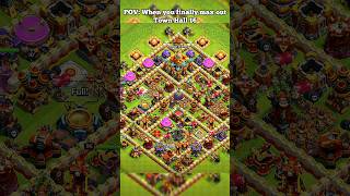 When you finally reach th 16 max ll Clash of clans ll shorts clashofclans coc [upl. by Drugge]