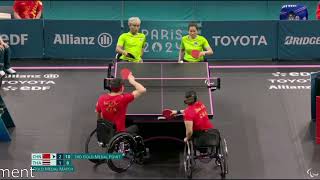 Paralympic Para Table Tennis XD7 Mixed Doubles Gold Medal paris2024 paralympics paratt [upl. by Benisch169]