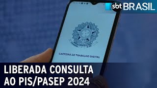 Governo libera consulta ao abono PISPasep 2024  SBT Brasil 050224 [upl. by Nahsrad885]