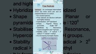 freeradical defination electron electrondeficient deficient example ytshorts stability [upl. by Nylecsoj590]