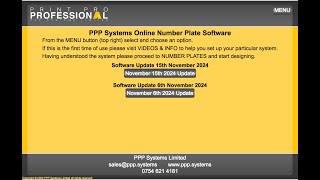 Update to PPP OSU online number plate software [upl. by Egrog]