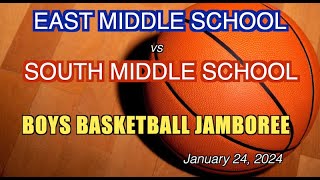 Boys Basketball Jamboree East vs South Middle School 012424 [upl. by Einolem]