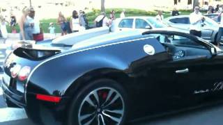 3 Bugatti Veyron in Monaco  summer 2010  Part 1 [upl. by Yednil]