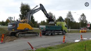 Volvo EC300EL with Indexator  Rototilt R8 tiltrotator [upl. by Ennailuj760]