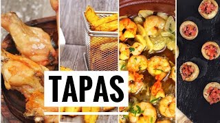 4 Tapas Españolas Las mejores recetas [upl. by Hynes721]