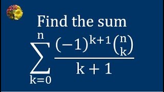 Evaluating the required sum using binomial theorem and integration [upl. by Kcirdahs]