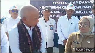 PJ BUPATI FLOTIM TERIMAKASI KEMENTERIAN KKP ATAS BANTUAN LOGISTIK KORBAN LETUSAN GUNUNG LEWOTOBI [upl. by Jolanta]