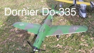 Dornier ドルニエ Do335 RC Electric Plane build West Wing kits [upl. by Asel]