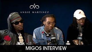 Migos Celebrates Their First 1 Album Culture w Angie Martinez [upl. by Hnim]