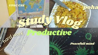 Productive Study Vlog ✨ UPSC ASPIRANT  7 hr  Study [upl. by Feenah]