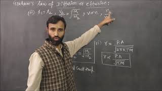 Grahams law of diffusion and its applications  class 11  L11 Enrichment factor IIT adv [upl. by Madda]