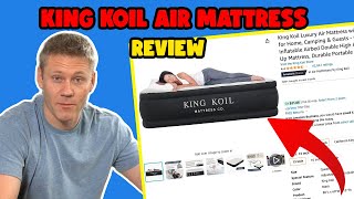 King Koil Luxury Air Mattress with Builtin Pump  Product Review [upl. by Noemys373]