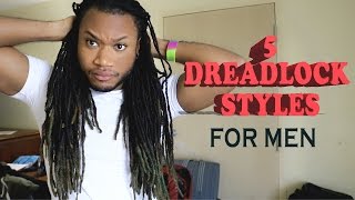 5 quick and easy dreadlock styles for men [upl. by Amocat]