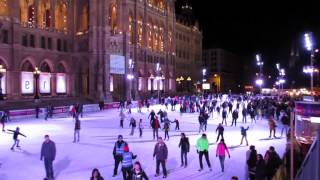 Eislaufen Rathausplatz Wien 2014 [upl. by Lamprey]