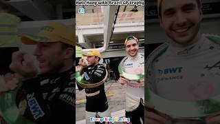 Hula Hoop with Brazil GP trophy pierregasly estebanocon brazilgp [upl. by Lena]