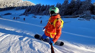 Postăvaru Poiana Brașov  2022 Snowboard Riding [upl. by Hahnert]