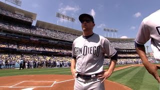 SDLAD Padres Opening Day lineup introduced [upl. by Esertak669]