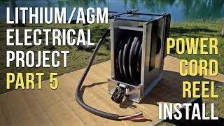 🔌 Battery amp Electrical Project — Part 5 Power Cord Reel Installation⚡️ [upl. by Ahsiad]