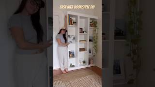 Diy bookshelf Create Stunning DIY Custom Bookshelves from IKEA [upl. by Caro]