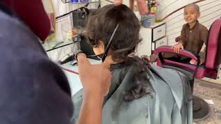 Little school girl punishment lices haircut 💇 forced haircut by parents girl crying [upl. by Ecilayram]