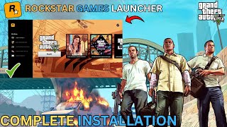 HOW TO INSTALL ROCKSTAR GAMES LAUNCHER GTA 5 MODS  2024 [upl. by Nelad774]