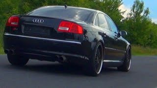 Audi S8 Sound V10 Acceleration Straight Pipes Onboard 4E Exhaust [upl. by Spector]