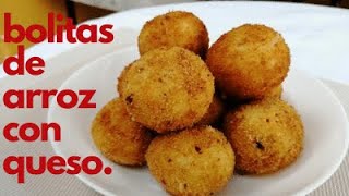 Bolitas o croquetas de arroz la forma mas fácil y deliciosa de usar el arroz que te sobra [upl. by Notelrahc]