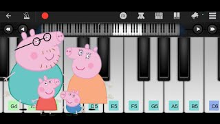 Peppa Pig Theme Songpiano tune learn for Beginners piano cover [upl. by Gabriele257]