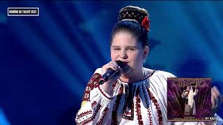 Românii Au Talent 2022 SEMIFINALA 2  AnaMaria Mircea un moment autentic românesc [upl. by Lora]