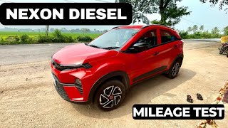 Tata Nexon Diesel Mileage Test  Eco mode  20 Plus Mileage [upl. by Roede654]