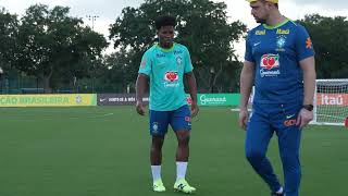 SELEÇÃO BRASILEIRA TREINO PARA AMISTOSOS DA COPA AMÉRICA 🇧🇷 [upl. by Lellih485]