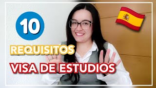 REQUISITOS para la VISA de ESTUDIOS para ESPAÑA  Cimma [upl. by Proudman]