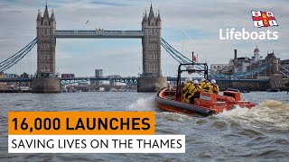 20 Years of RNLI Lifeboats on the Thames in London [upl. by Sirama]