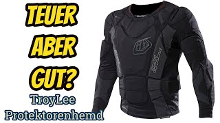 Review Troy Lee MTB Fahrrad Protektionshemd Protektorenjacke Test  deutsch [upl. by Baggs]