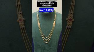 Latest Chandhraharam Designs Gold Chandhraharam Models l Lightweight StepChains [upl. by Netnert]