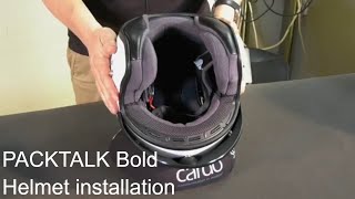 PACKTALK Bold Helmet Installation [upl. by Ley]