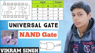 NAND Gate Practical Using 7400 IC [upl. by Hazrit]