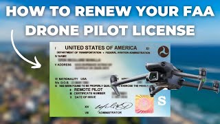 How to Renew Your FAA Drone Pilot License in 2024 [upl. by Ilanos]