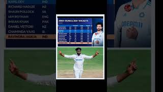 Ravindra jadeja world record 3000 Runs and 300 wicketstrending ytshorts dream11 ravindrajadeja [upl. by Nnyllaf]