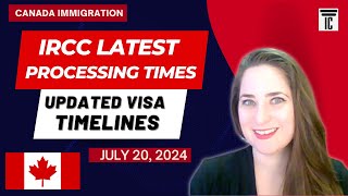 IRCC PROCESSING TIMES  LATEST TIMES  STUDY VISA WORK VISA VISITOR VISA FAMILY SPONSORSHIP amp PR [upl. by Assert]