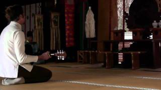 Chanting with Kevin James Carroll Om Gaia in Aoba Shrine Sendai Japan [upl. by Anoy]