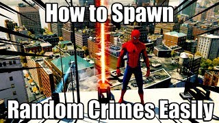 MARVELS SPIDERMAN PS4 PRO  How to Spawn Random Crimes Easily Thug Demon Prisoner amp Sable [upl. by Liane980]