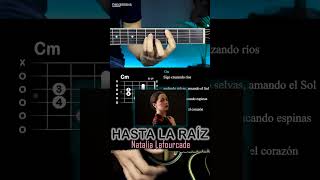 Hasta La Raíz  Natalia Lafourcade GUITARRA shorts [upl. by Zednanreh]