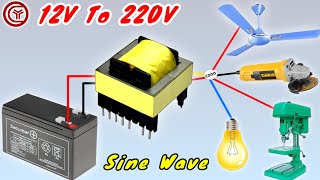 how to make powerful inverter 12v to 220v  sine wave  irfz44n [upl. by Bunch141]